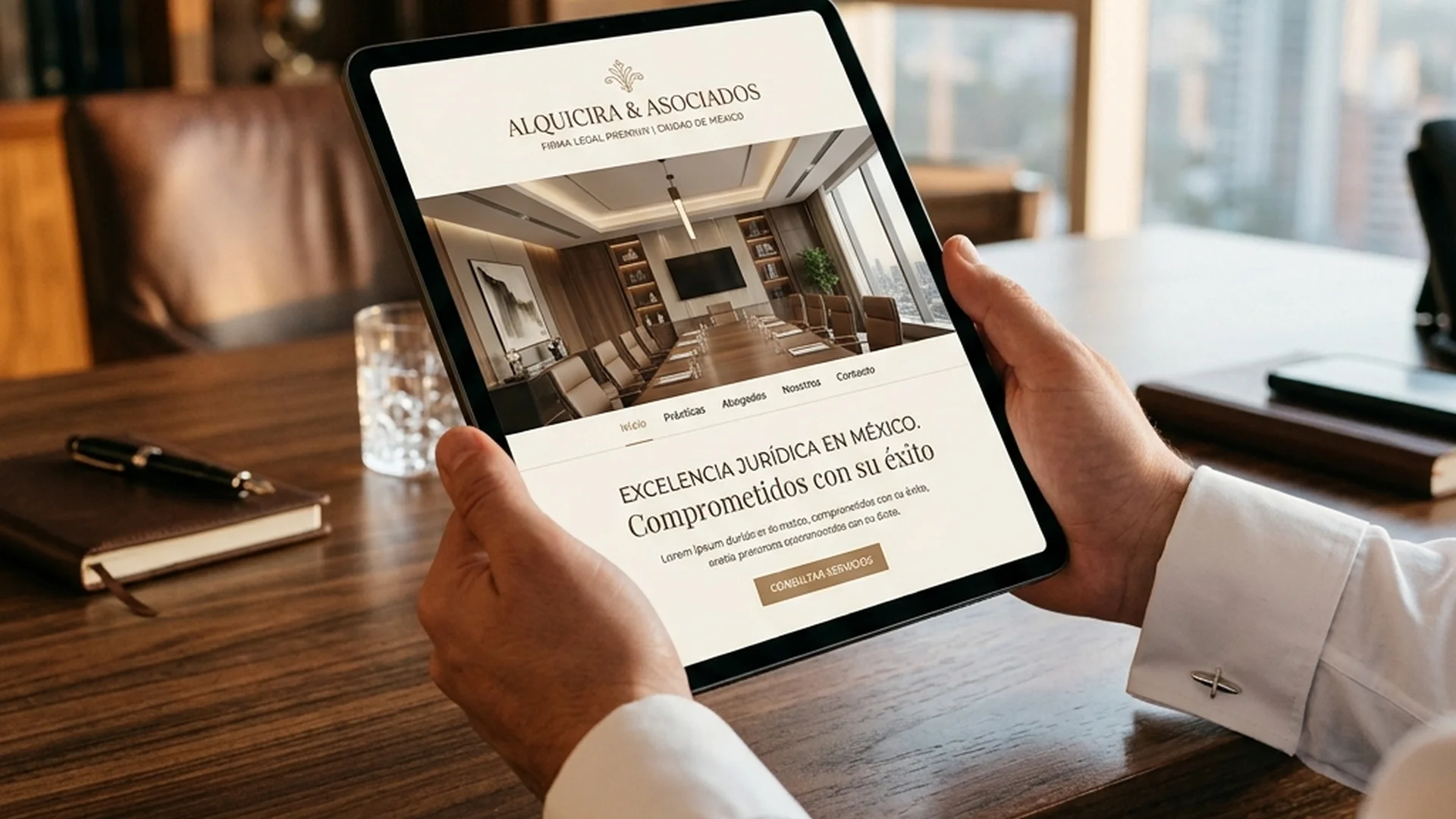 Sitio web profesional y premium para firma legal