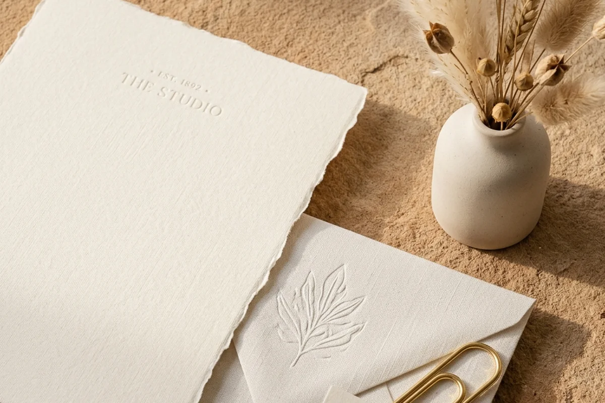 Detalle estético de café, libreta y branding