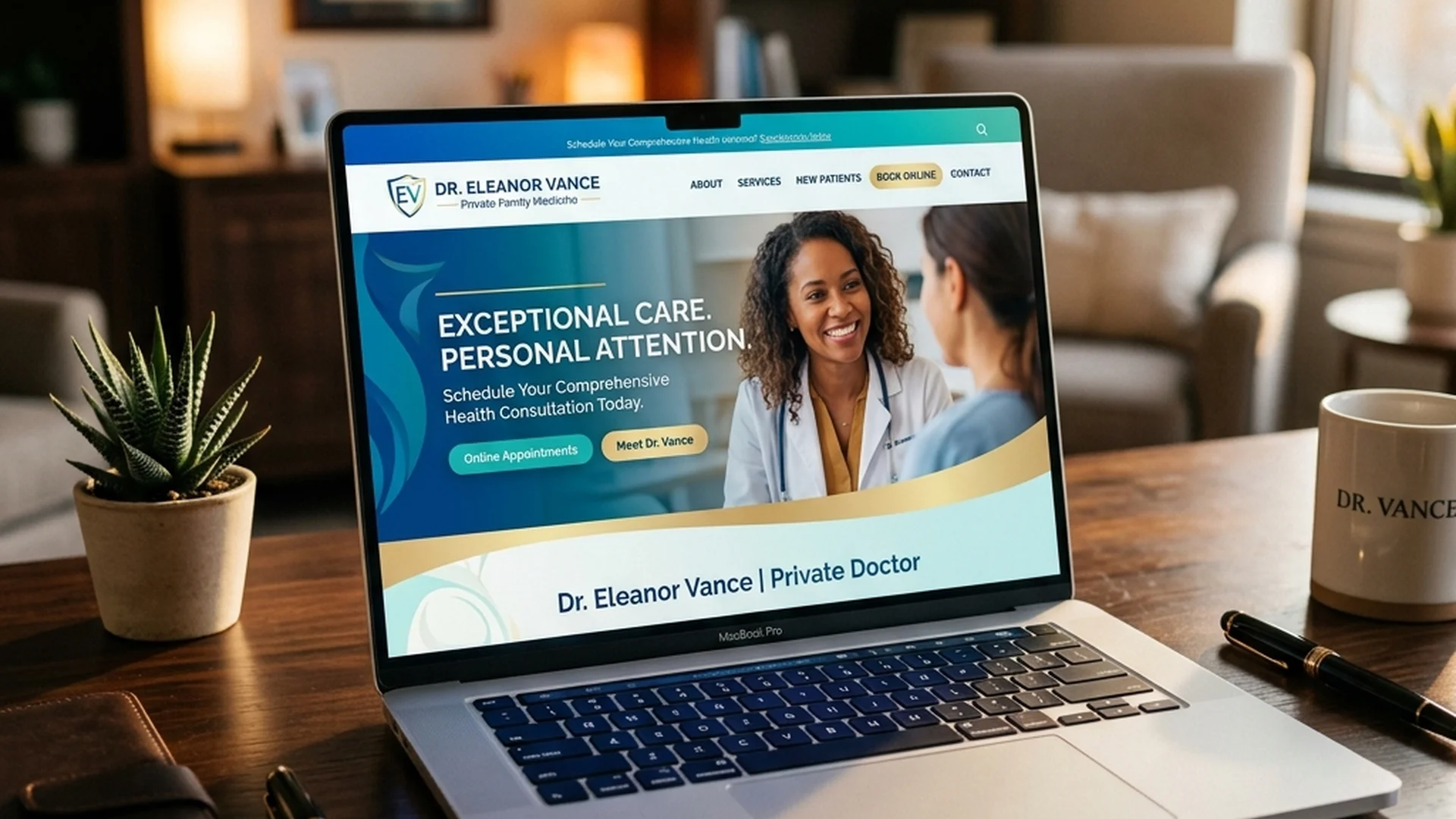 Diseño web premium para médicos