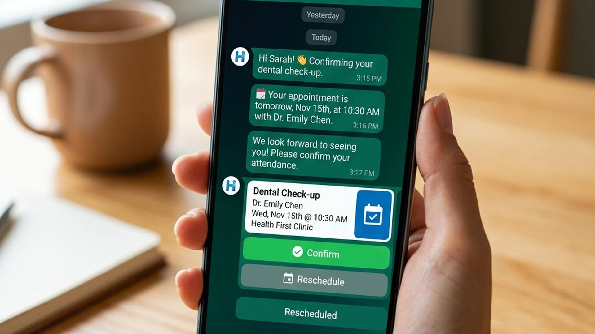 WhatsApp Business automatizado para agendamiento médico