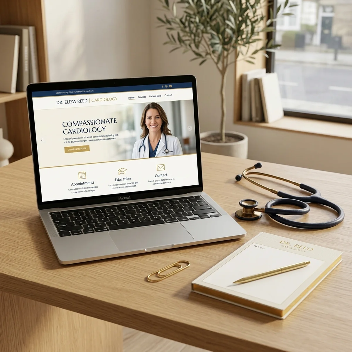 Mockup del Pack de Marketing Médico