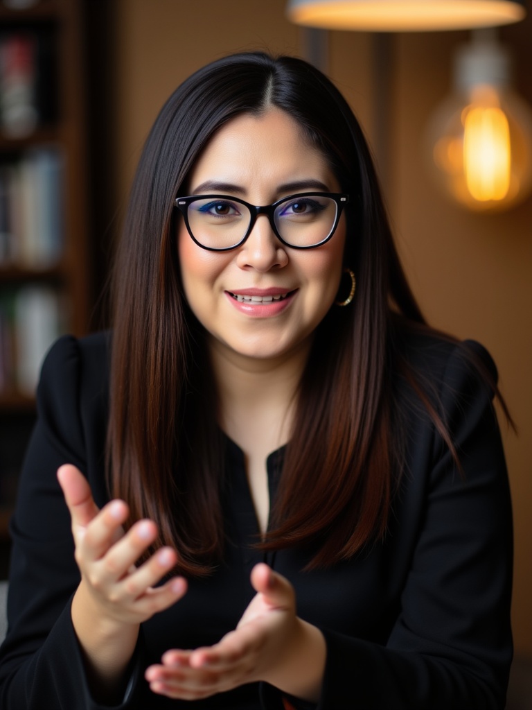 Cori Alquicira explicando una estrategia